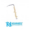 Tebbetts Breast Augmentation Fiber Optic Retractor, With Double Handle and Smooth End